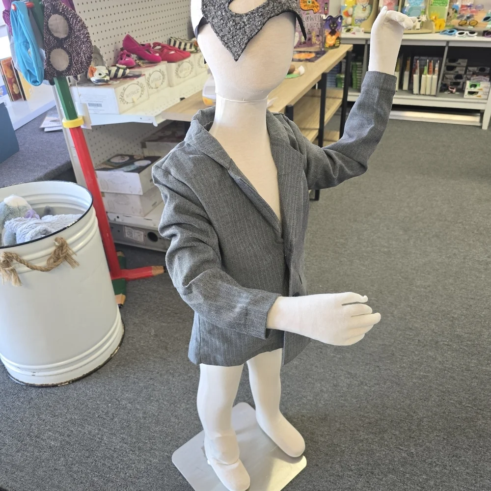 Kids Gray Costume Suit with Mask